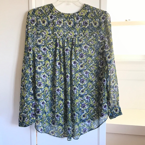 LANE BRYANT Floral Tunic Chiffon Popover Blouse Women’s Plus Size 18/20 2X - Picture 11 of 16
